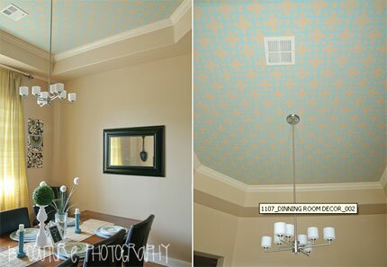 How to stencil on a ceiling