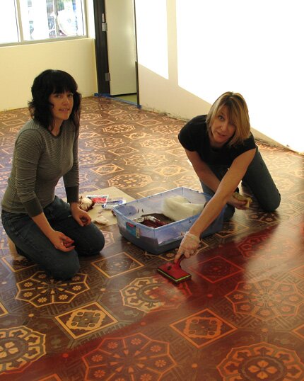 staining modello floor