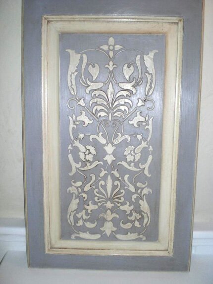 furniture stencil with chalk paint