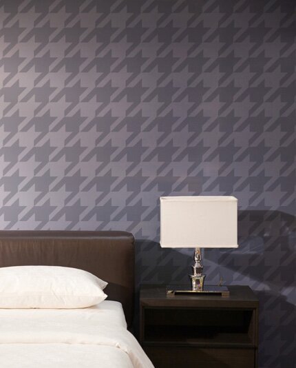 Houndstooth wall stencil-large graphic stencil