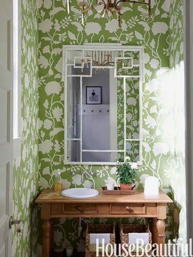 green wallpaper decor8