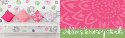 nursery and childs room stencils
